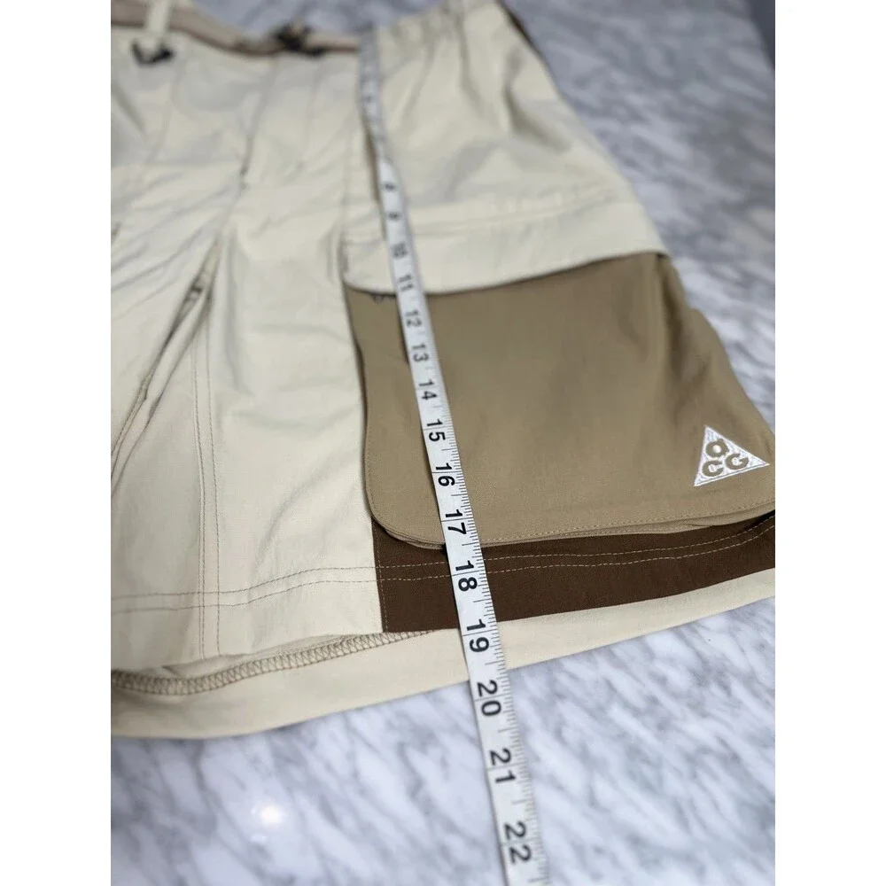 Nike ACG Cargo Shorts Smith Summit HV0593-229 Khaki Tan Men's Medium NEW